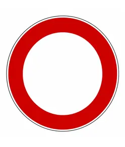 Cartello di divieto  'Divieto di transito'
