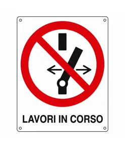 Cartello di divieto 'lavori in corso'