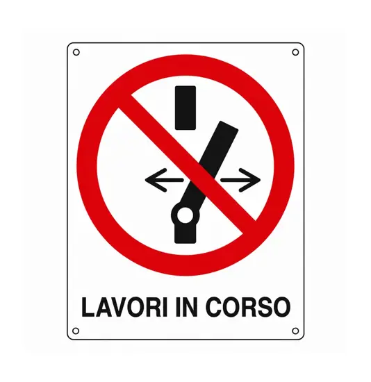 Cartello di divieto 'lavori in corso'