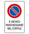 Cartello di divieto parcheggio