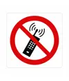 Cartello di divieto 'tenere telefoni accesi solo...'
