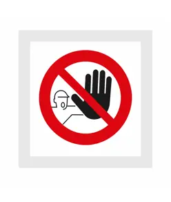 Cartello di divieto 'vietato l'accesso'
