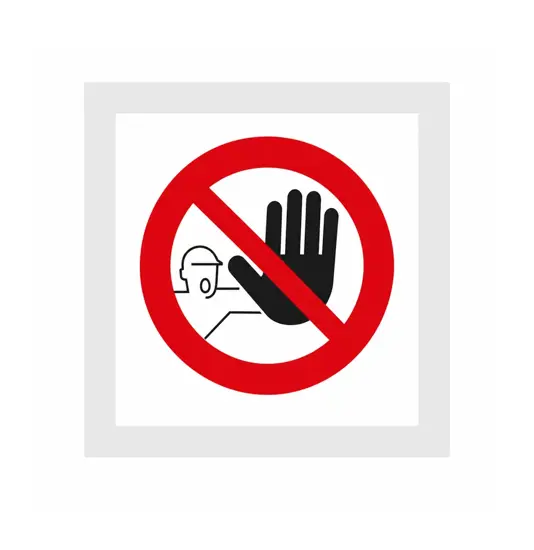 Cartello di divieto 'vietato l'accesso'