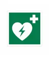 Cartello di emergenza 'defibrillatore'