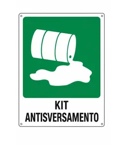 Cartello di emergenza 'kit antisversamento'