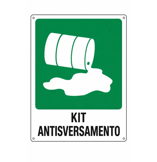 Cartello di emergenza 'kit antisversamento'