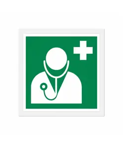 Cartello di emergenza 'personale medico'