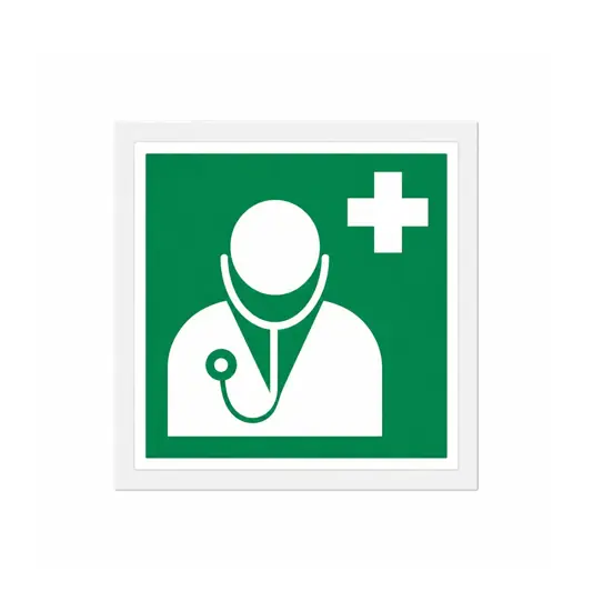 Cartello di emergenza 'personale medico'
