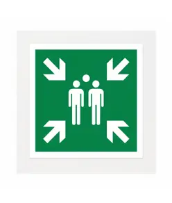 Cartello di emergenza 'punto d'incontro'