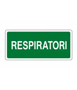 Cartello di emergenza 'respiratori'