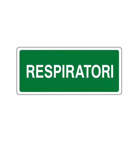 Cartello di emergenza 'respiratori'