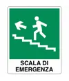 Cartello di emergenza scala di emergenza 'scala emergenza salita sinistra'  EasyFix
