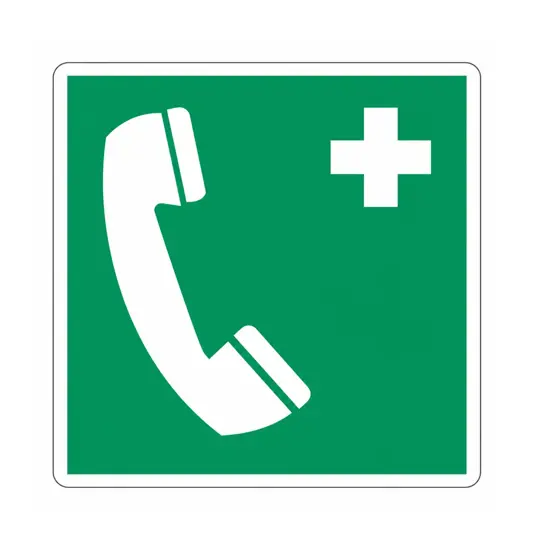 Cartello di emergenza  telefono