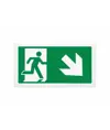 Cartello di emergenza 'uscita emergenza basso/destra'