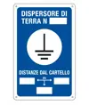 Cartello di messa a terra 'dispersore di terra n°__'