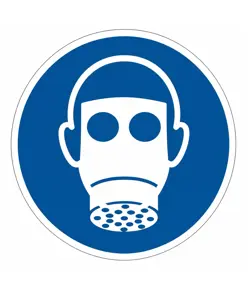 Cartello di obbligo  indossare il respiratore