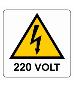 Cartello di pericolo '220 volt'