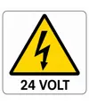Cartello di pericolo '24 volt'
