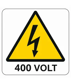 Cartello di pericolo '400 volt'