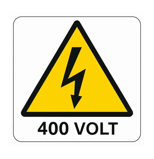 Cartello di pericolo '400 volt'