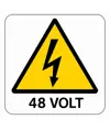 Cartello di pericolo '48 volt'
