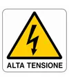 Cartello di pericolo 'alta tensione'