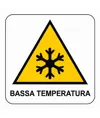Cartello di pericolo 'bassa temperatura'