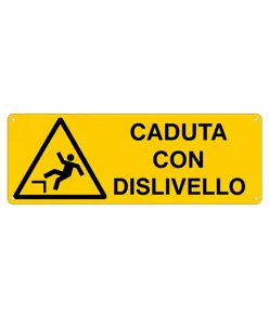 etichette adesive  caduta con dislivello