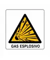 Cartello di pericolo 'gas esplosivo'