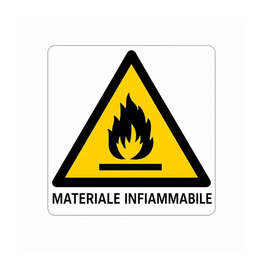 Cartello di pericolo 'gas infiammabile'
