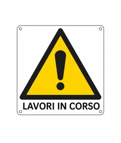 Cartello di pericolo 'lavori in corso'