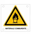 Cartello di pericolo 'materiale comburente'