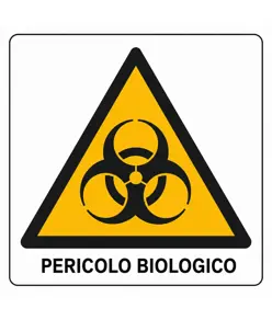 Cartello di pericolo 'pericolo biologico'