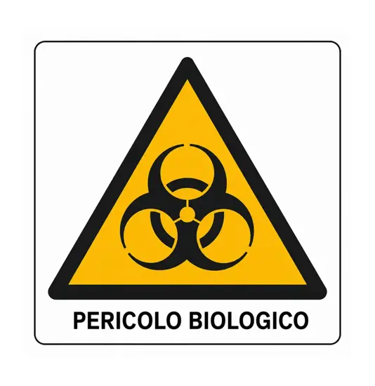 Cartello di pericolo 'pericolo biologico'