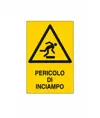 Cartello di pericolo 'pericolo di inciampo'