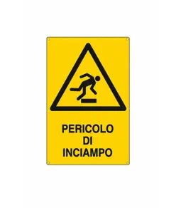 Cartello di pericolo 'pericolo di inciampo'