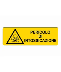 Cartello di pericolo 'pericolo di intossicazione'