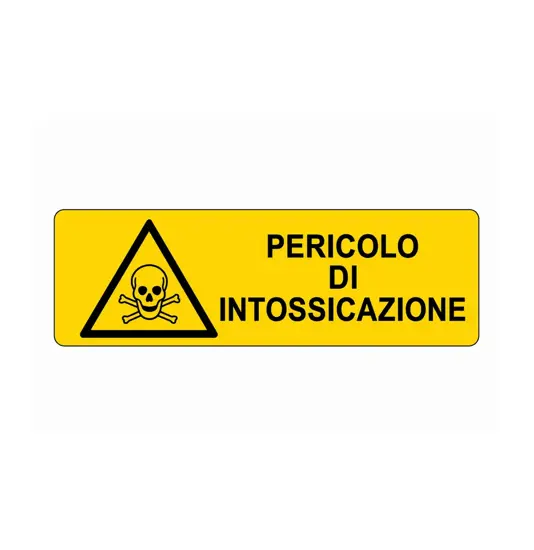 Cartello di pericolo 'pericolo di intossicazione'