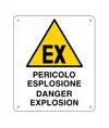Cartello di pericolo 'pericolo esplosione danger explosion'