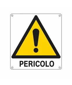 Cartello di pericolo 'pericolo'