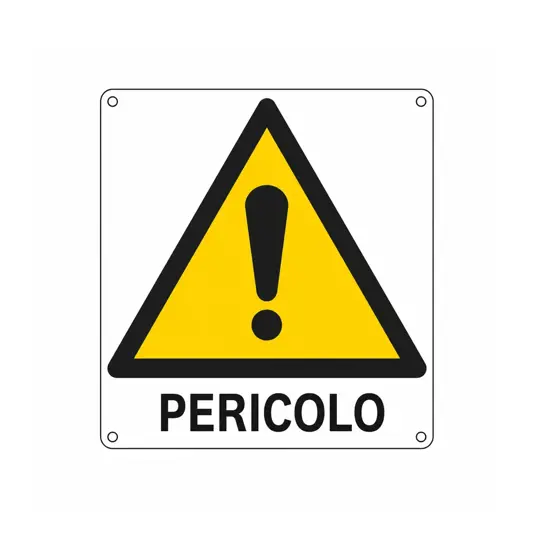 Cartello di pericolo 'pericolo'