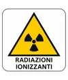 Cartello di pericolo 'radiazioni ionizzanti'