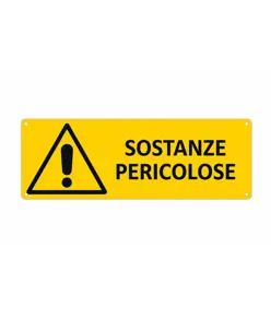 Cartello di pericolo 'sostanze pericolose'