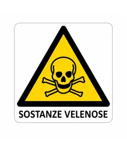 Cartello di pericolo 'sostanze velenose'