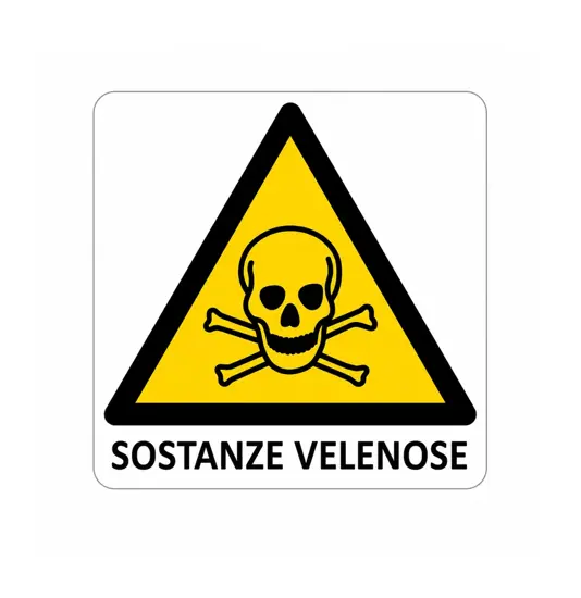Cartello di pericolo 'sostanze velenose'