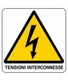 Cartello di pericolo 'tensioni interconnesse'