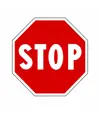 Cartello di stop  fermarsi e dare precedenza