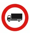 Cartello divieto al transito di autocarri  con massa superiore 3,5 t