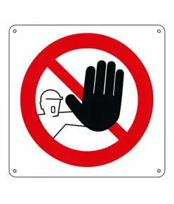 Cartello divieto di accesso