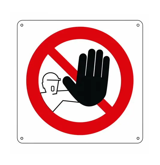 Cartello divieto di accesso